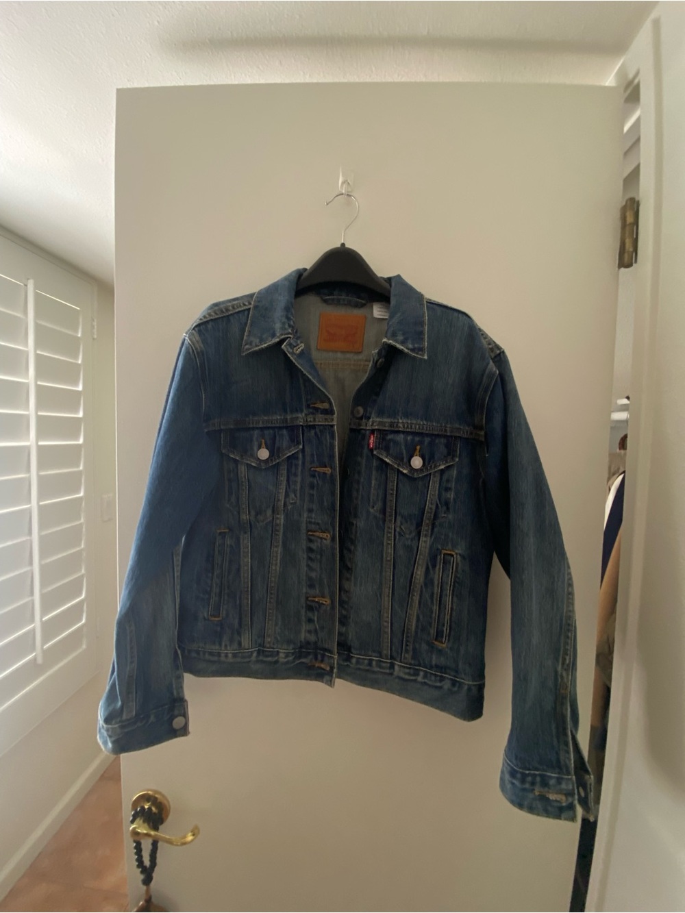 Levi's Distressed Blue Denim Trucker Jacket